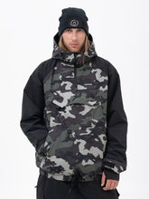 Men's Mountain Freestyle Cargo Pocket Bomber Camo Snowboard Jacket